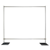 8’ H x 10’ W Step & Repeat Pipe & Drape Set Framework Only with Fixed Upright