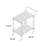 Temperence Metal Bar Cart
