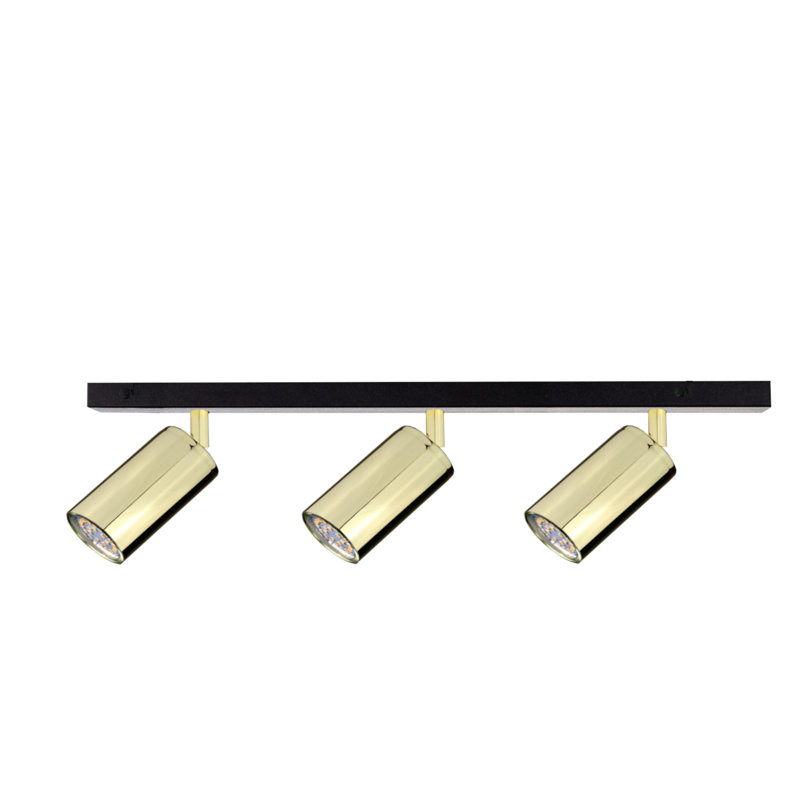 Emyle Ceiling Spotlight, Black/Gold