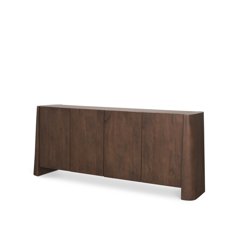 Juljan Brown Wood 4-Door Sideboard