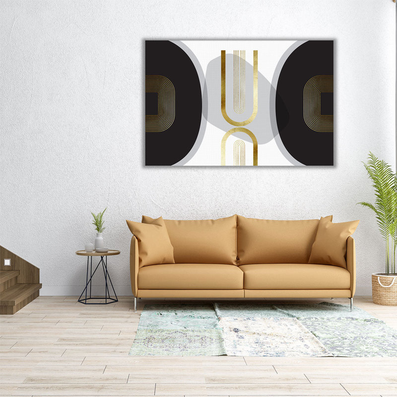 Mid Century Modern Luxe 2 - reproduction d'art sur toile, H 32 po x l 48 po