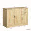 Buffet en bois avec 2 portes, 1 rangement et 2 tiroirs-120785726