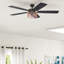 Ventilateur de plafond 52 po avec lumières DEL et télécommande Carnegie-909926753
