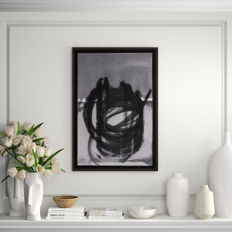 Movement 3' Framed Print on Glass