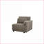 Canapés modulaires, 4 pièces modulaires avec coussins décoratifs pour le salon | Lin noyer brun