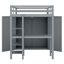 Lit mezzanine double avec garde-robe Hedieh-1262068901