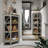 Wood Corner Bookcase 4 Shelf Corona Gray | -1106338161