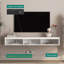 Floating TV Stand, Wall Mounted TV Shelf with Led Lights & Power Outlet,Cabinet for tv Stands for Living Room
