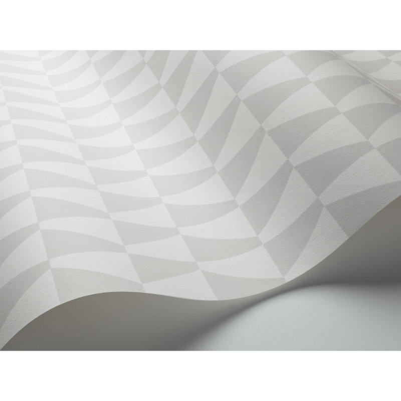 Boråstapeter Trapez Wallpaper, White/Sage