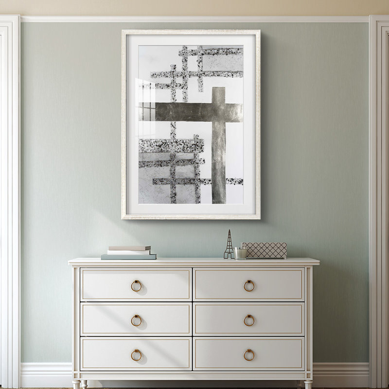 Terrazzo Grid  I -Framed Print