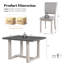Ensemble de table de salle à manger 5 pièces en bois, table de salle à manger rectangulaire et 4 chaises rembourrées à haut dossier, ensemble de table de cuisine pour la salle à manger-945456814