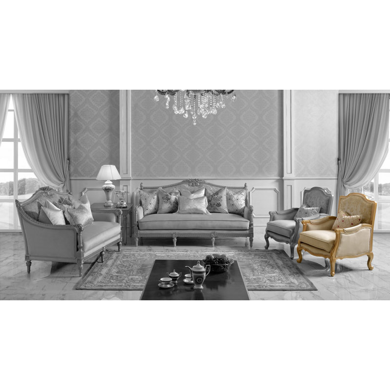 Zaylee Armchair, Beige Velvet