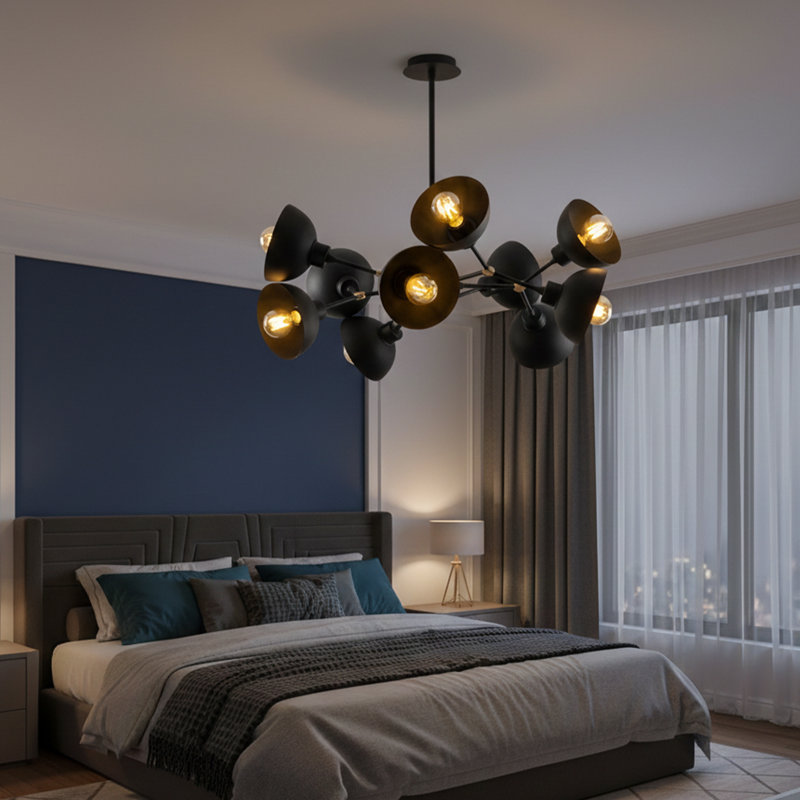 Lustre linéaire moderne à 10 lumières Zhanna