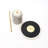 Clotis Marble Top End Table with Bone Inlay Base
