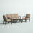 Amareya 4-Piece Patio Conversation Set, 43 X 21'' Rectangular Coffee Table & Cushions