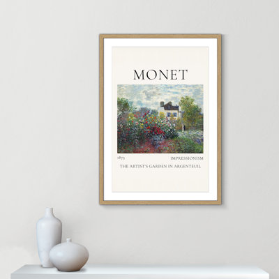Old Masters Collection "Artists Garden in Argenteuil" Print