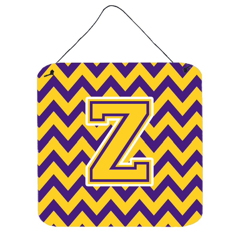 Décoration murale chevron, Mauve / doré, Z