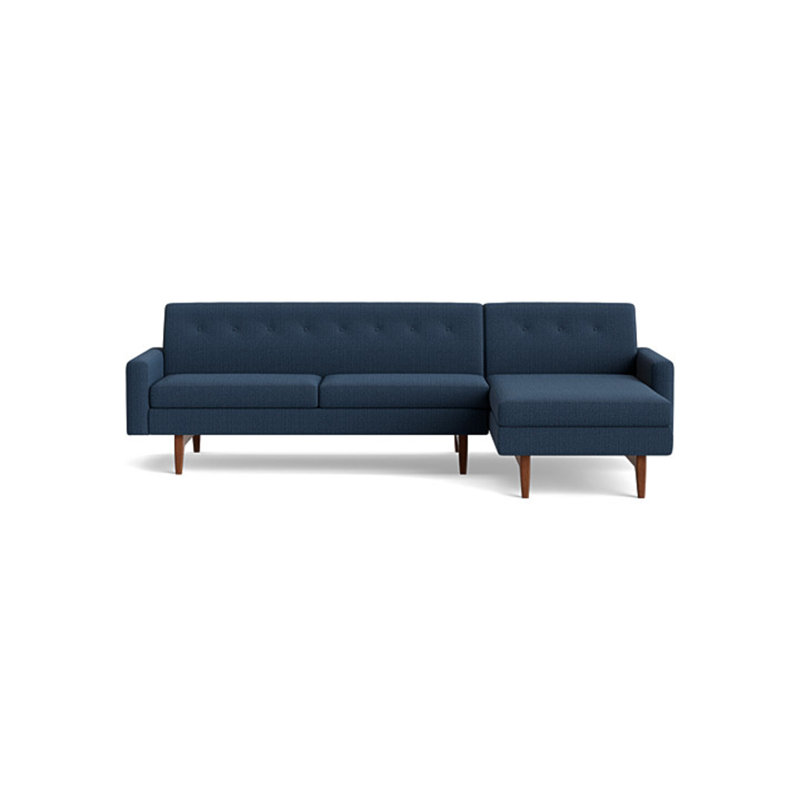 Tyler Sectional, Performance Weave - Zinc, Left Hand Facing