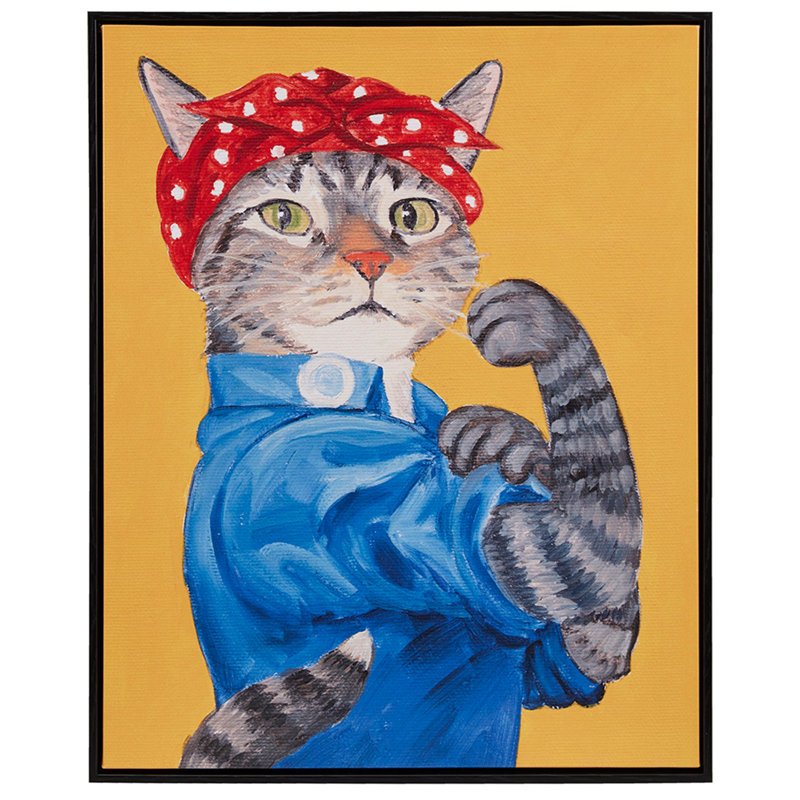 Rosie the Cat Portrait Canvas