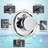 Bathroom Shower Panel Tower System LED Temperature Display Body Massage Jets Shower Set Waterfall Rain Shower Head 6 Functions Temperature-86245689