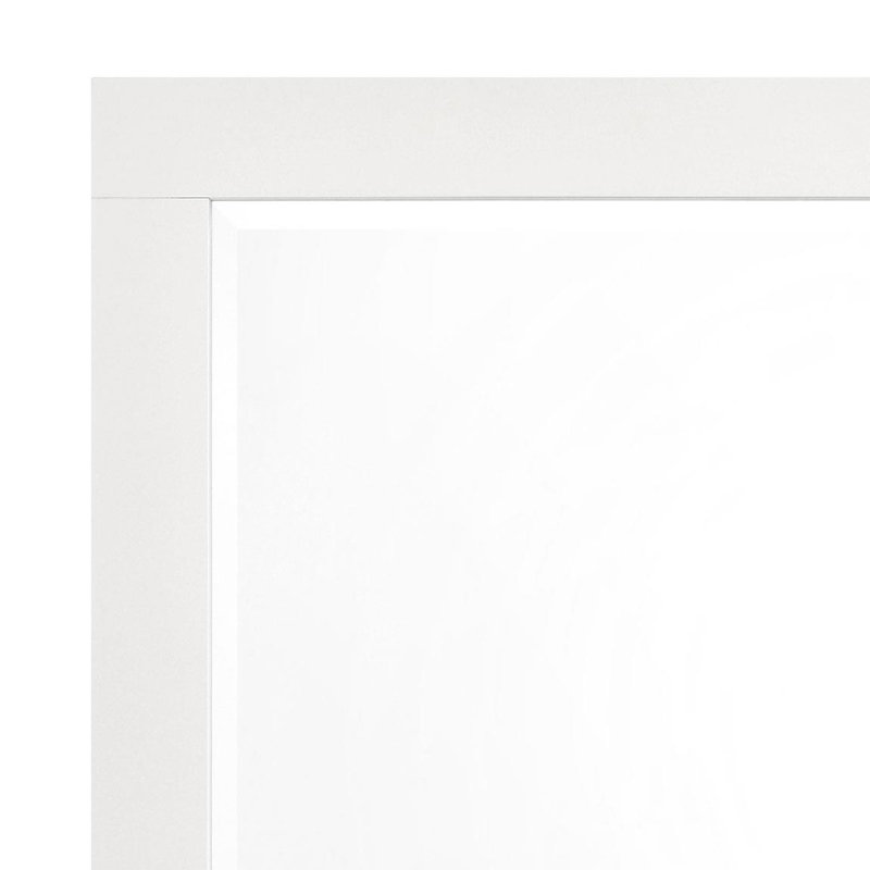 Commode 6 tiroirs avec miroir blanc crème