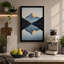 Mountain and Mirror Minimalist - Wrapped Canvas-1409041878-1409041882