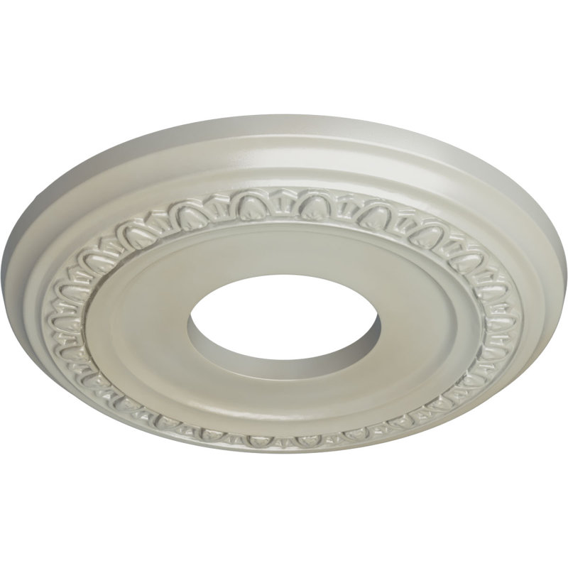 Médaillon de plafond Endurathane Jackson, DE 12 1/4 po x P 4 po x P 1 1/8 po (convient aux auvents jusqu'à 7 3/8 po), fini bleu flash peint à la main