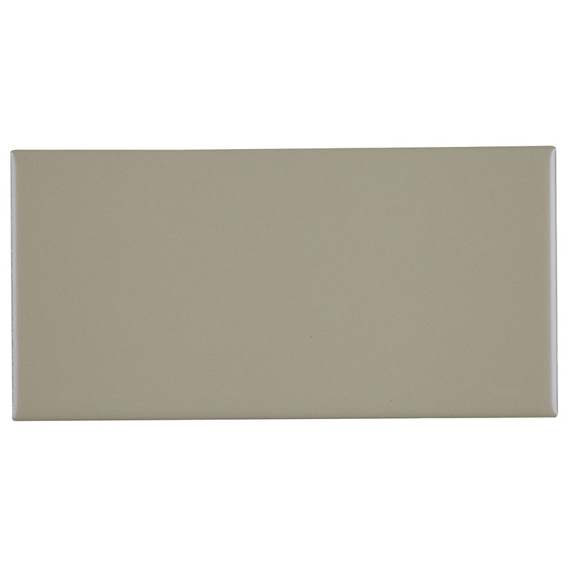 Berkeley 4" x 8" Ceramic Subway Tile, Matte Architectural Gray