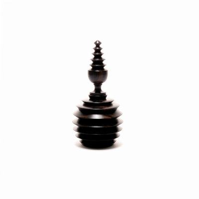 Ebony Wood Collection Wood Jar