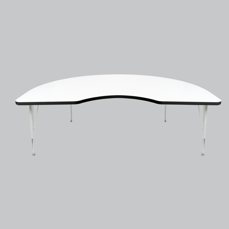 Table d'activité thermofusionnée 48 "x 72" avec pieds réglables standard, Noir