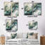 Vert vert bleu marbré Dreamscape I - art mural abstrait géométrique-241726008-241725986-241725989
