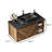36'' Single Bathroom Vanity with Cabinet, Floating Bathroom Storage Cabinet with Black Ceramic Basin