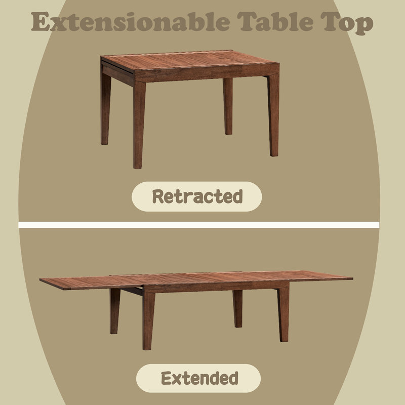 Mayah Dining Table With Extension Leaf