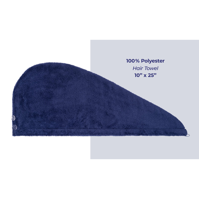 Favazza Hair Towels, Blue