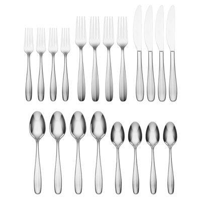 Oakwood 20 Piece Everyday Flatware Set, Service For 4