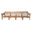 Monterey Teak Outdoor Deluxe Sofa with Sunbrella Cushions-161959535