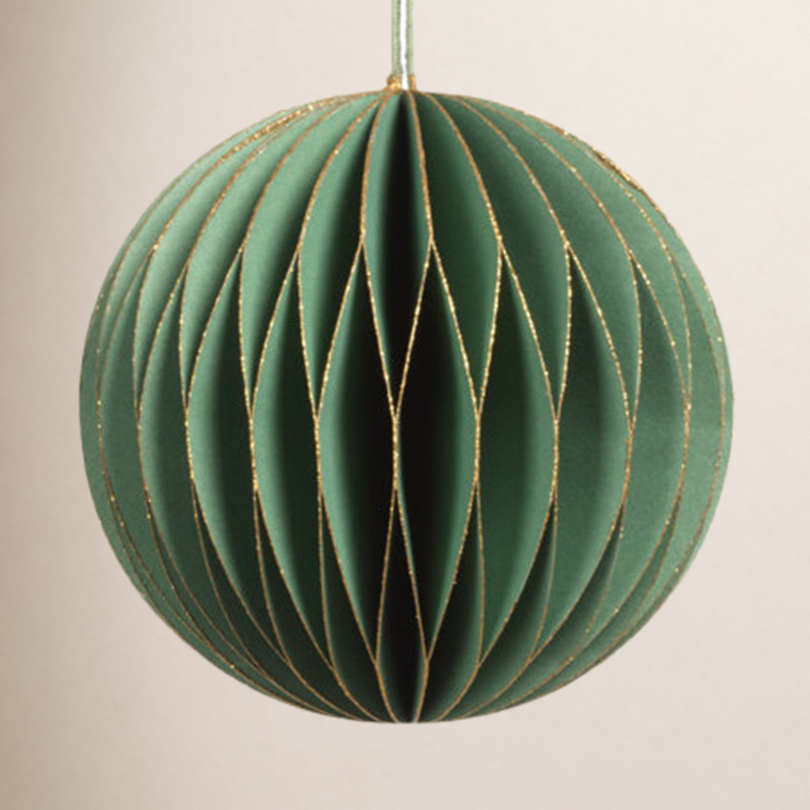 Miriam Bauble, 3.5" H x 5" W x 5" D, Green