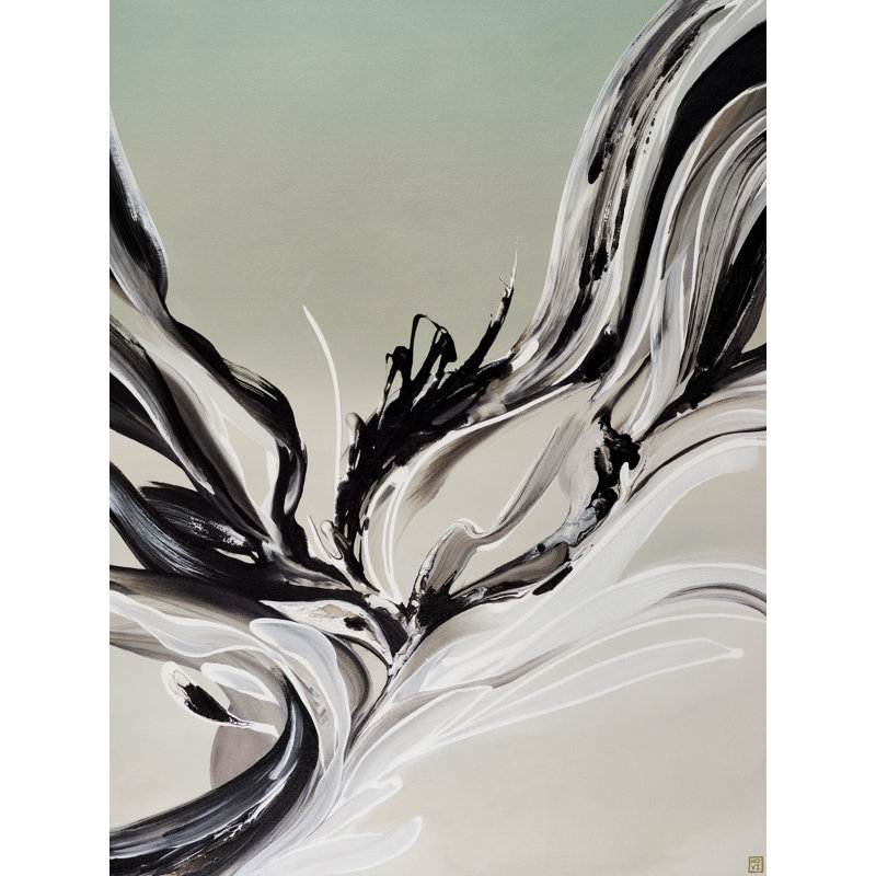 Resurgie par Novi Lim - Peinture, H 32 po x l 24 po, Toile tendue