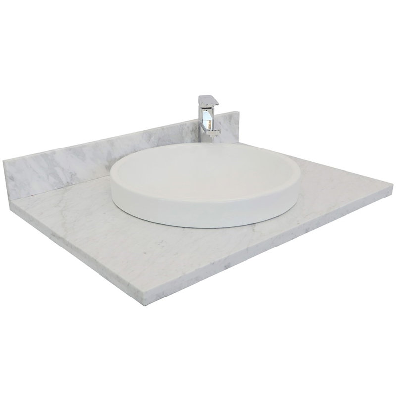 Plateau de meuble-lavabo simple 31 po