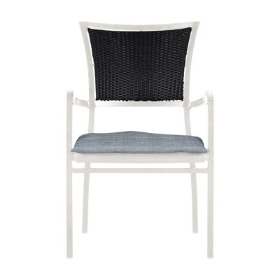 Aire Stacking Patio Dining Armchair With Cushions