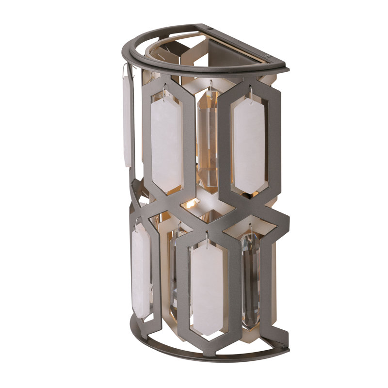 Hexly Steel Flush Mounted Sconce