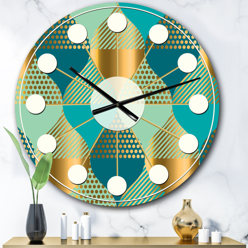 Horloge murale de luxe Mid-Century, Surdimensionné