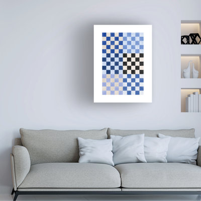 «Bolologia indigo» sur toile par Elena Ristova