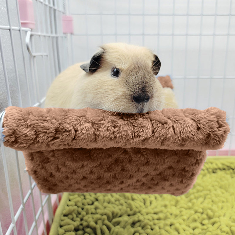 Petit hamac pour cage pour animaux de compagnie Hamacs à double couche pour hamacs suspendus avec cage pour cobayes, écureuils, hamster, rat