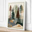 Fox in the Forest Scandinavian 1 Piece Wrapped Canvas Wall Art-1675347458-1675347463