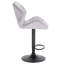 Dequavious Swivel Upholstered Adjustable Height Counter Stool with Metal Frame-657945758