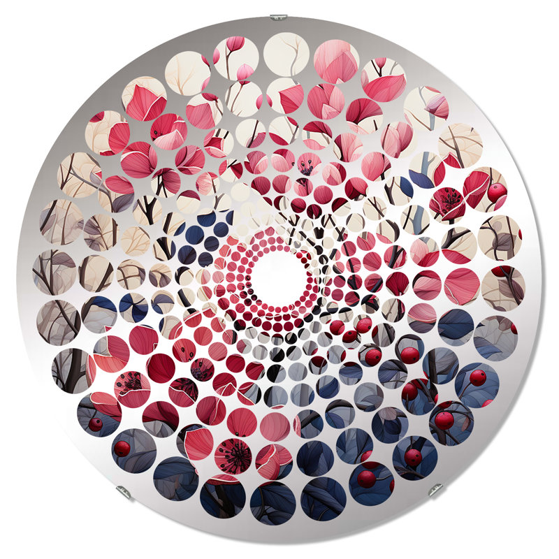 Miroir mural rond Niswger, 31,4 po x 31,4 po