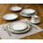 Porcelain China Dinnerware Set 24 Piece - Service for 4