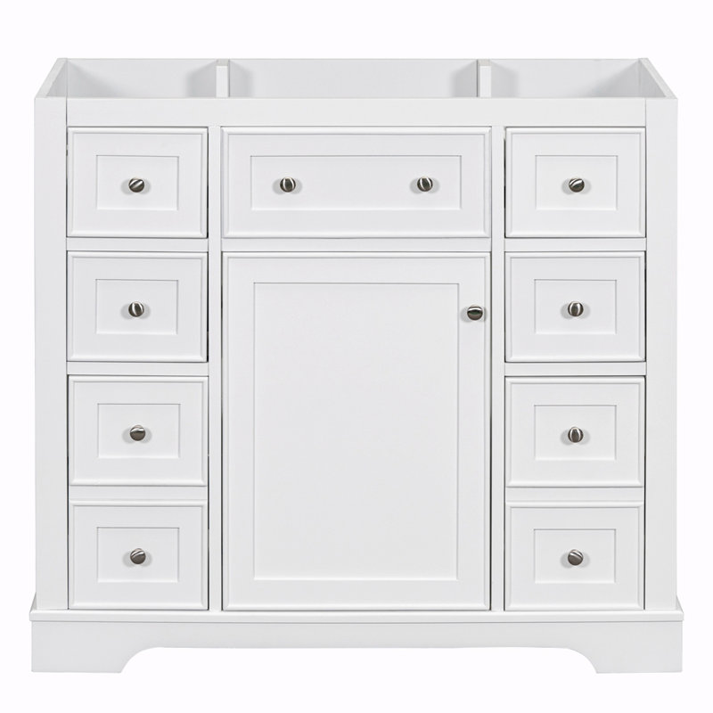 Base de meuble-lavabo simple Shadarria, Blanc
