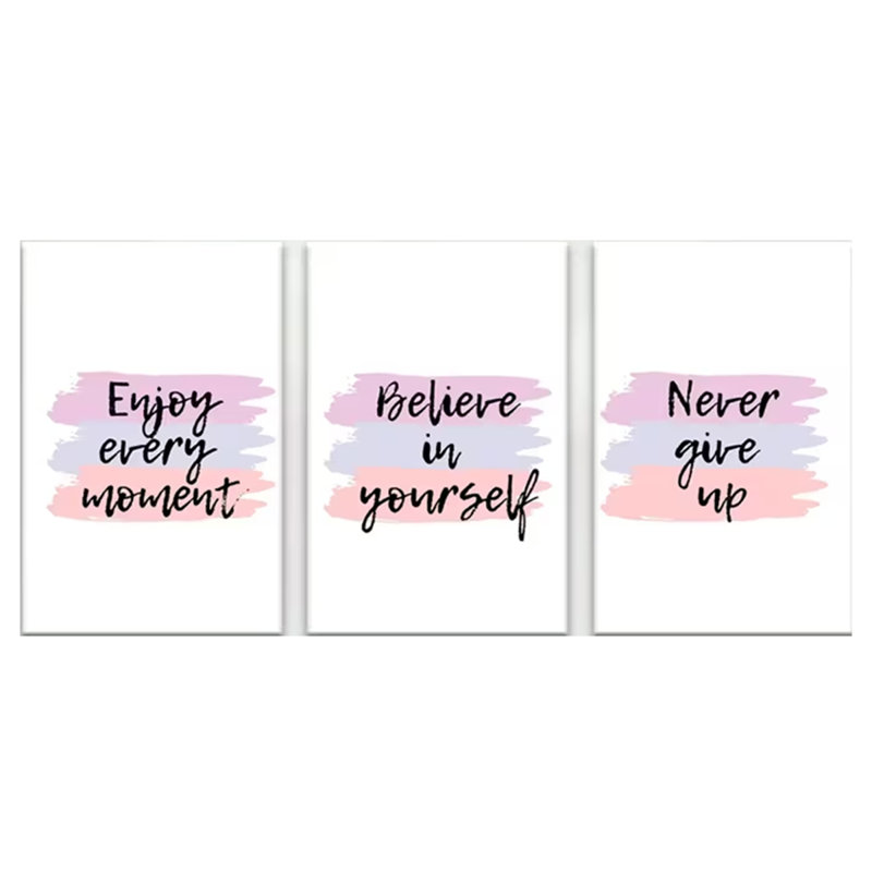 3 Piece Wrapped Canvas Wall Art, 30 cm H x 60 cm W
